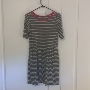 pure + good grey striped dress